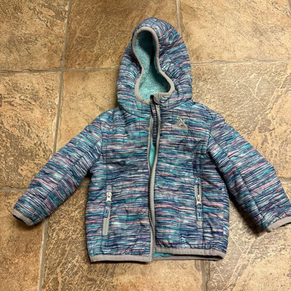 ZeroXposur Baby Girls Rita Marled Midweight Full Zip Hooded Jacket